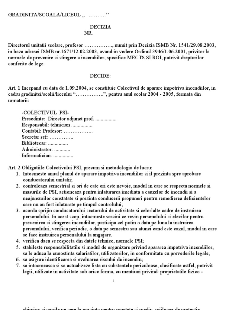 Model Dosar PSI | PDF