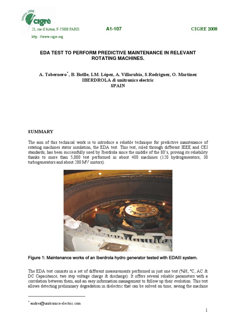 EDA Test for Predictive Maintenance | PDF | Capacitor | Building Insulation