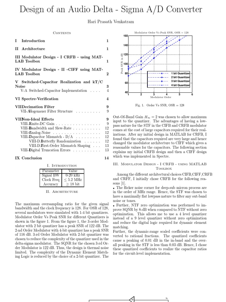 Design of Audio DeltaSigma A/D Converters PDF Analog To Digital