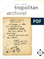 Metropolitan Archivist, Vol. 17, No. 2