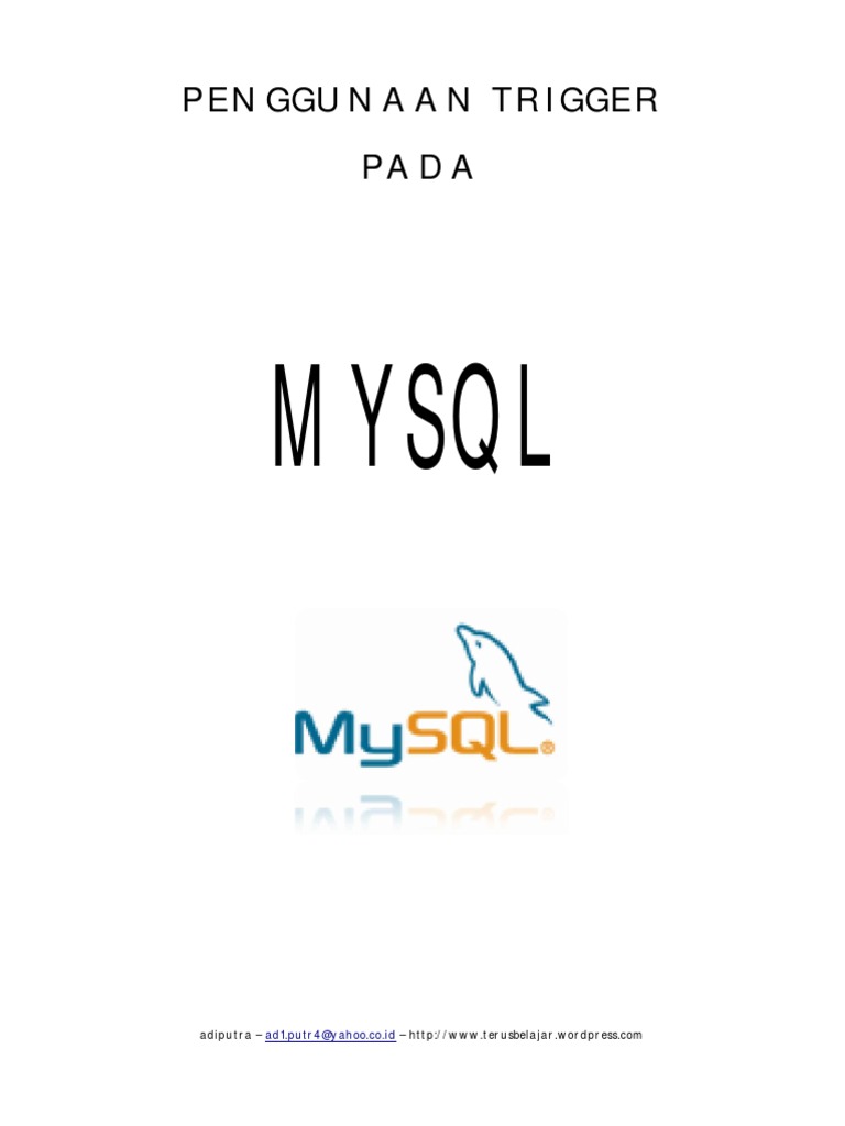 Penggunaan Trigger dalam MySQL | PDF