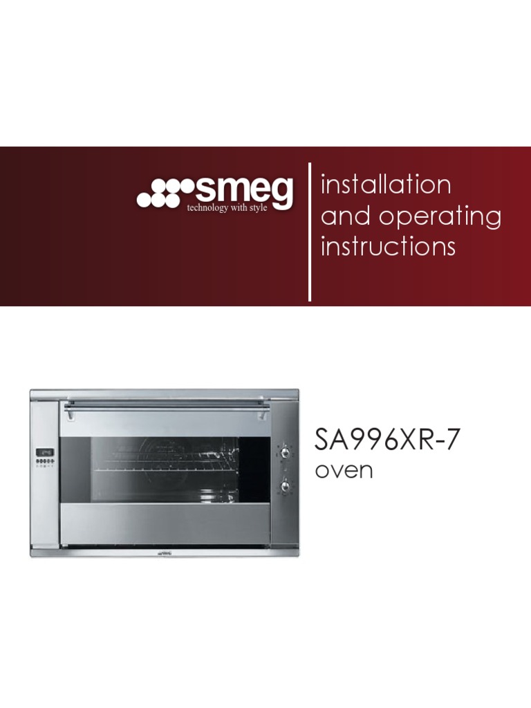 SMEG Oven Manual PDF Grilling Roasting