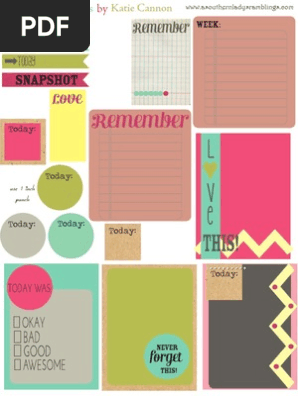 Journaling Cards #4