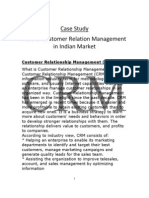 Case Study Role of Customer Relation Management in Indian Market