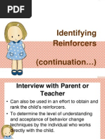 Identifying Reinforcers
