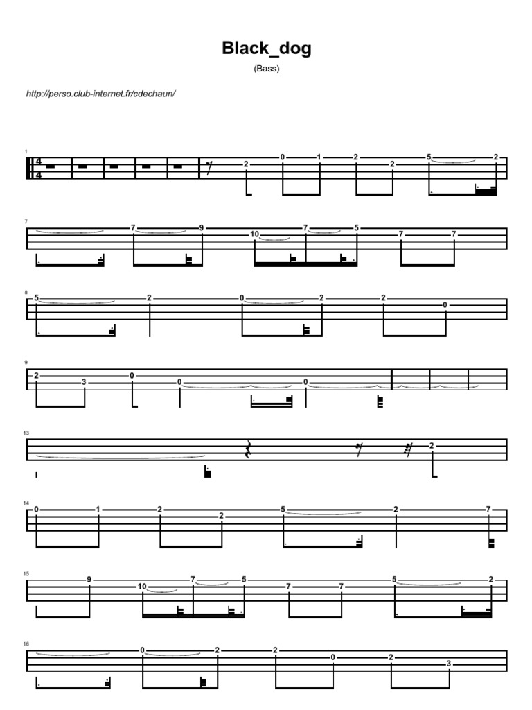 led zeppelin various (bass tab and score) kensey.pdf Guitar Family