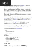 HTML Tags HTML Markup Tags Are Usually Called HTML Tags