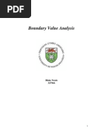 Boundary Value Analysis