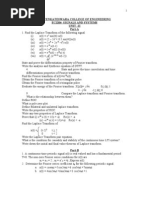 Signals and Systems Question Bank