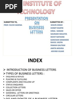 business letter