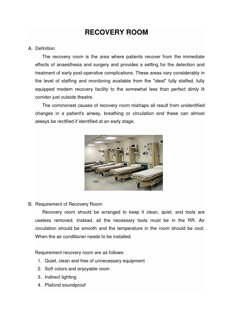 English Recovery Room | PDF | Anesthesia | Intravenous Therapy