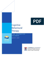 Cognitive Behavioural Therapy (Core Information Document)
