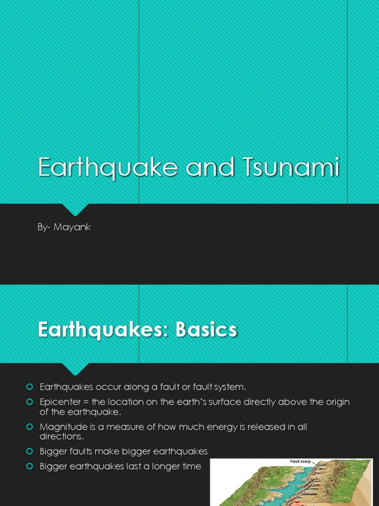 Earthquake and Tsunami Overview | PDF | Earthquakes | Tsunami