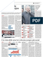 Il Messaggero - E in vista delle urne la tv diventa sempre più social