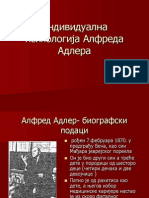 Individualna Psihologija Alfreda Adlera