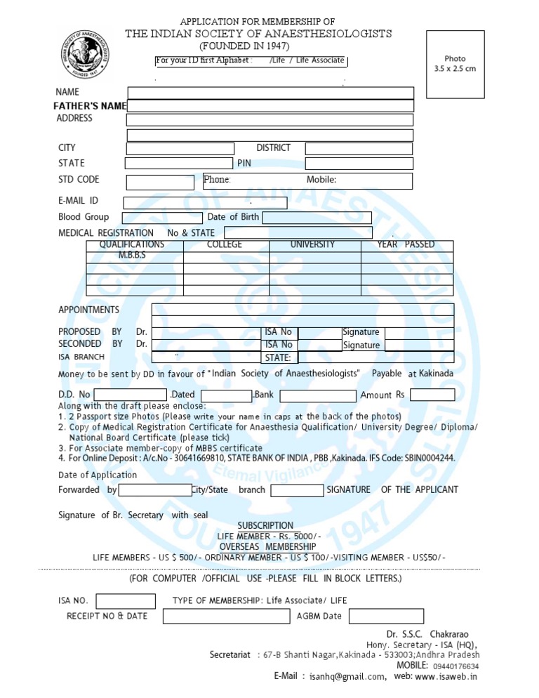 Asa Membership Form | PDF | Sports & Recreation