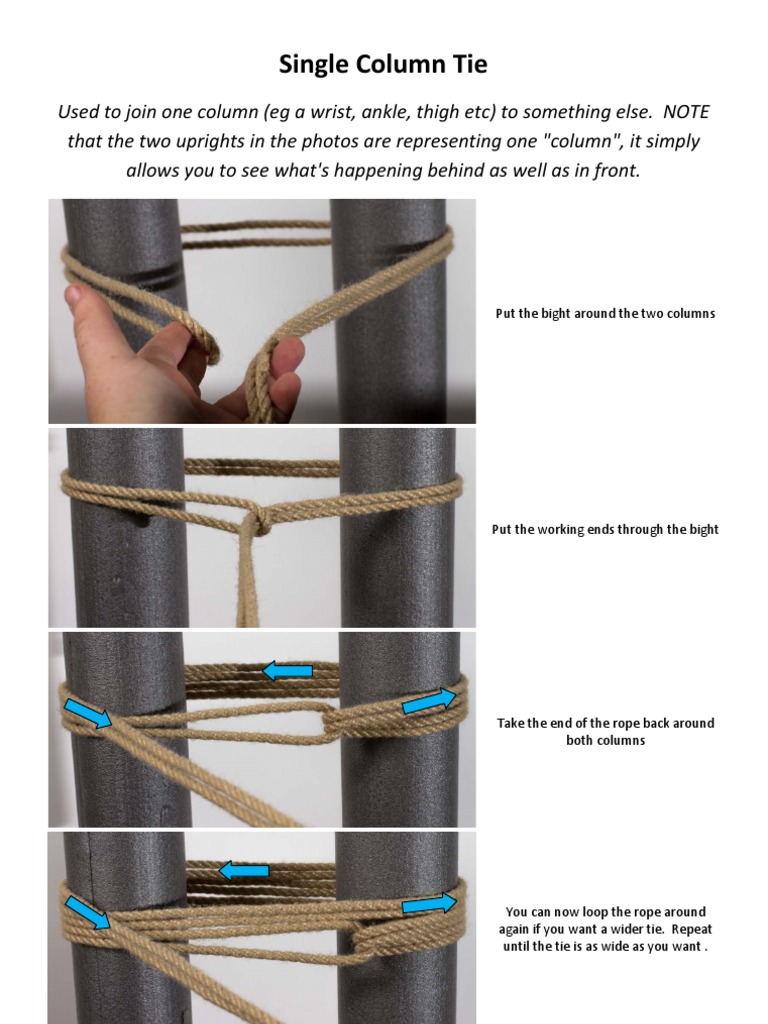 Column tie single How to