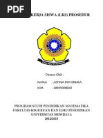 Download Contoh LKS Prosedur by Astina Dwi Errika Al-kamil SN121418697 doc pdf
