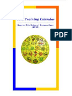 Quezon City Union of Cooperatives (QCUC) 2012 Training Calendar