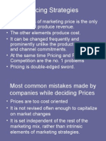 Pricing Strategies