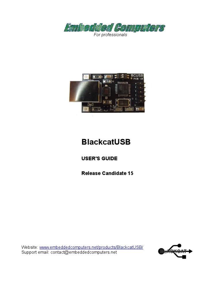 BlackcatUSB User's Guide | PDF | Flash Memory | Variable (Computer Science)