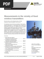 NARDA Measurements in the vicinity of fixed
wireless transmitters