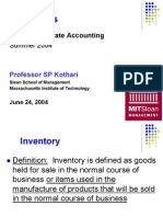 Inventories: 15.511 Corporate Accounting