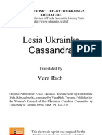 Lesya Ukrainka - Cassandra