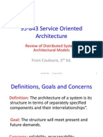 95-843 Service Oriented Architecture: Review of Distributed Systems Architectural Models