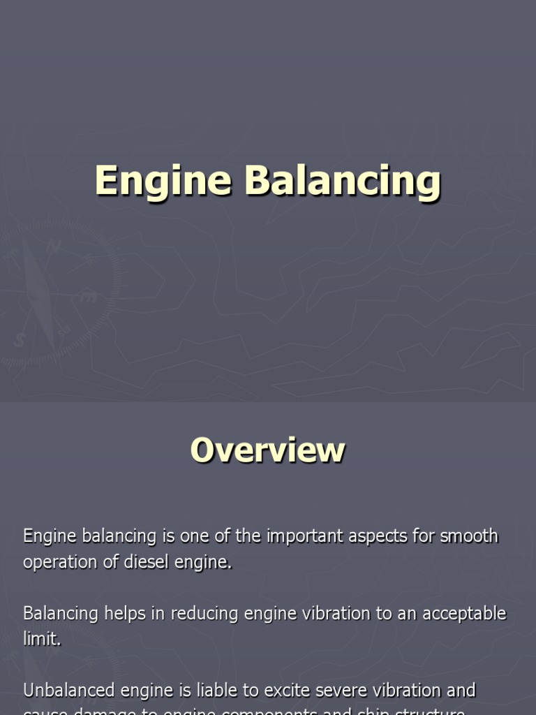 Engine Balancing Engines Force