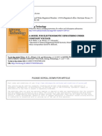 A MODEL FOR ELECTROOSMOTIC DEWATERING UNDER CONSTANT VOLTAGE