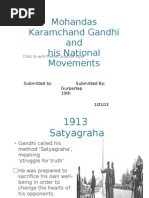 Mahatma Gandhi and The Nationalist Movement Class 12 History | PDF ...