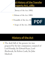 History, Scope and Preamble of The T P Act