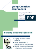 Designing Creative Assignments: Introduction To College Teaching II