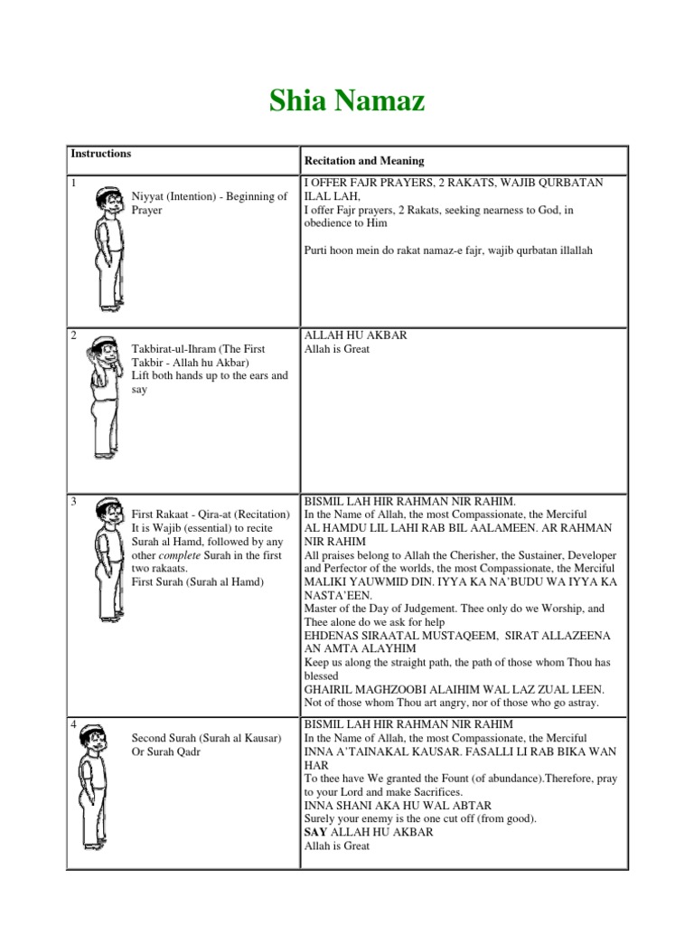 Step by Step Pray Practice Shia PDF Theocracy Abrahamic Religions