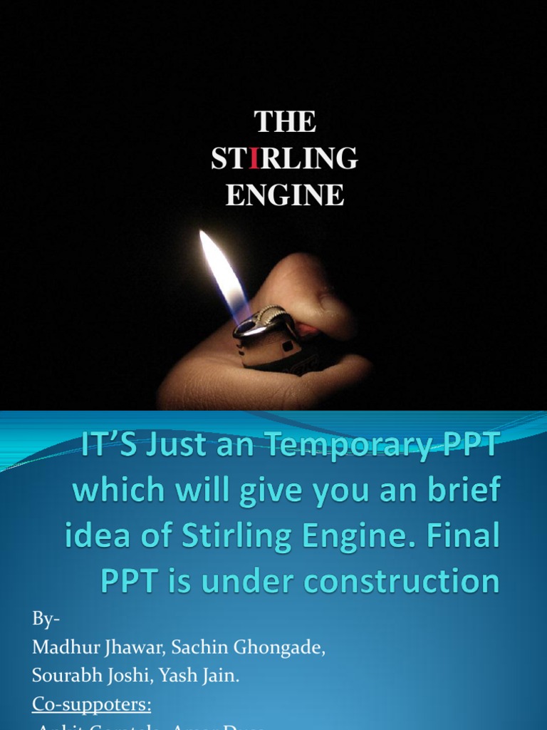 Beta Stirling Engine Overview and Design | PDF | Internal Combustion ...
