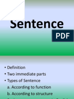 Sentence Structure and Types