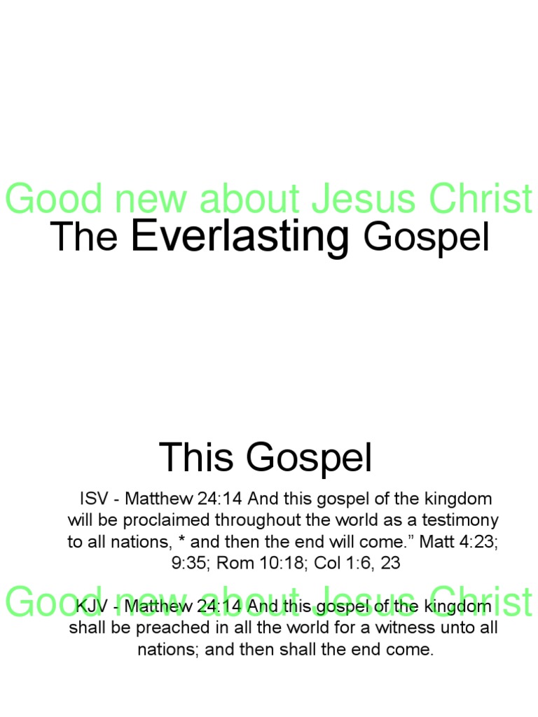 The Good News About Jesus Christ PDF Atonement In Christianity