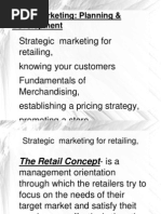 Retail Strategy and Development