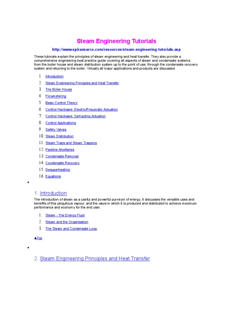 Steam Engineering Tutorials Pdf Steam Boiler