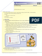 Kindergarten and 1st Grade Phonological Awareness Phoneme Segmentating Blending