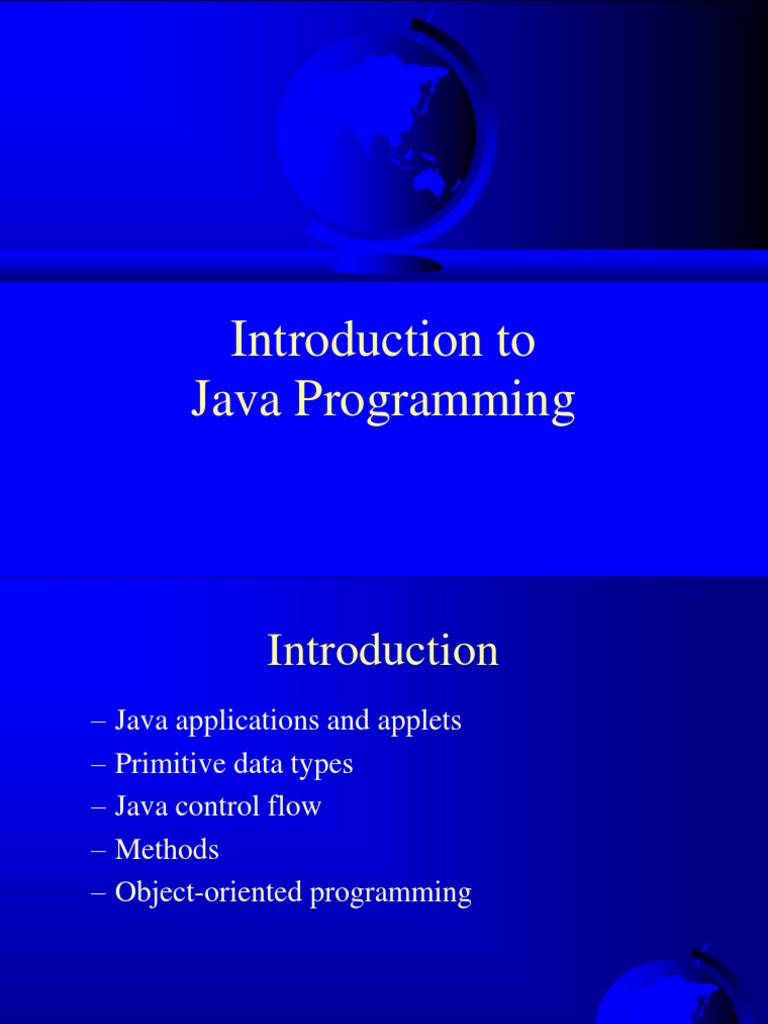 Introduction To Java Programming | PDF | Java (Programming Language ...