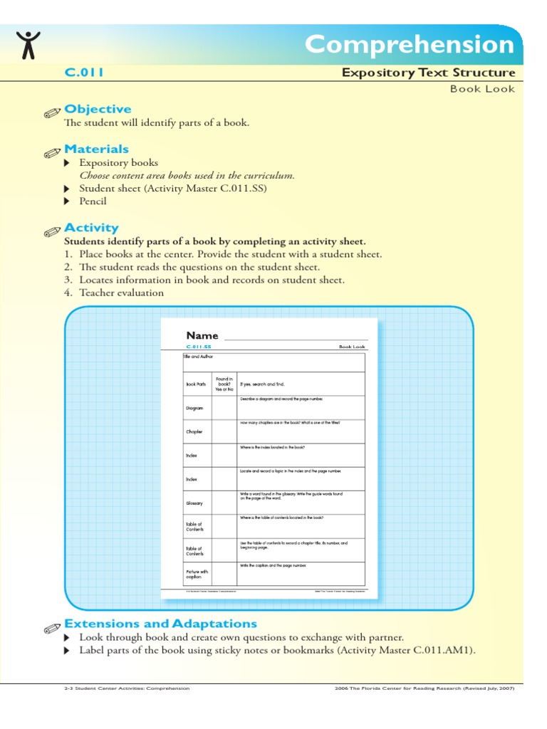2nd and 3rd Grade Comprehension Expository Text Structure | Reading