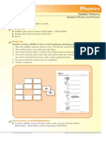 2nd and 3rd Grade Phonics Syllable Patterns