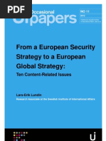 From a European Security 
Strategy to a European 
Global Strategy:
Ten Content-Related Issues
