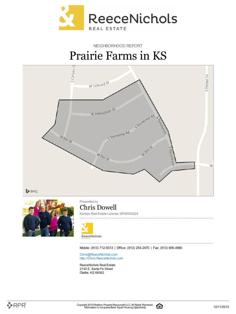 Prairie Farms Olathe KS Subdivision Neighborhood Report Household In The United States