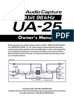 Edirol UA 25 Manual