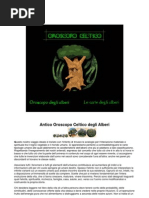 Antico oroscopo celtico degli alberi