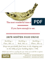 Christmas Food Drive Poster