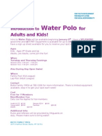 Water Polo: For Adults and Kids!